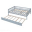 Lit de jour double en bois avec couchette et garde-corps, gris-931889288-931889295
