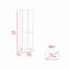 Garde-manger Baleare, cinq tablettes intérieures, quatre pieds-915877207