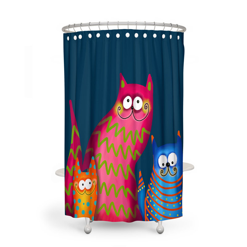Rideau de douche simple + crochets, H 83 po x l 70 po