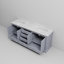 80 po X P 22 po Meuble-lavabo double D 4 portes avec comptoir en marbre de Carrare-571353789