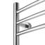 Riviera Electric Wall-mounted Towel Warmer, Polished, 9 Bars, Dual Connection