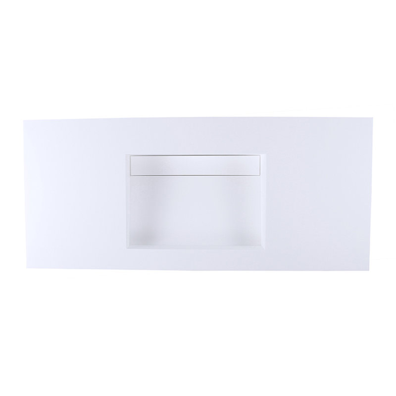 Kubista 48'' L Bathroom Sink, Matte White