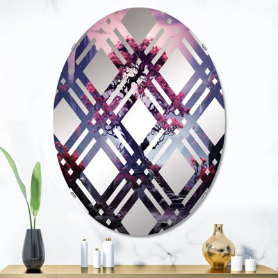 Miroir mural oval