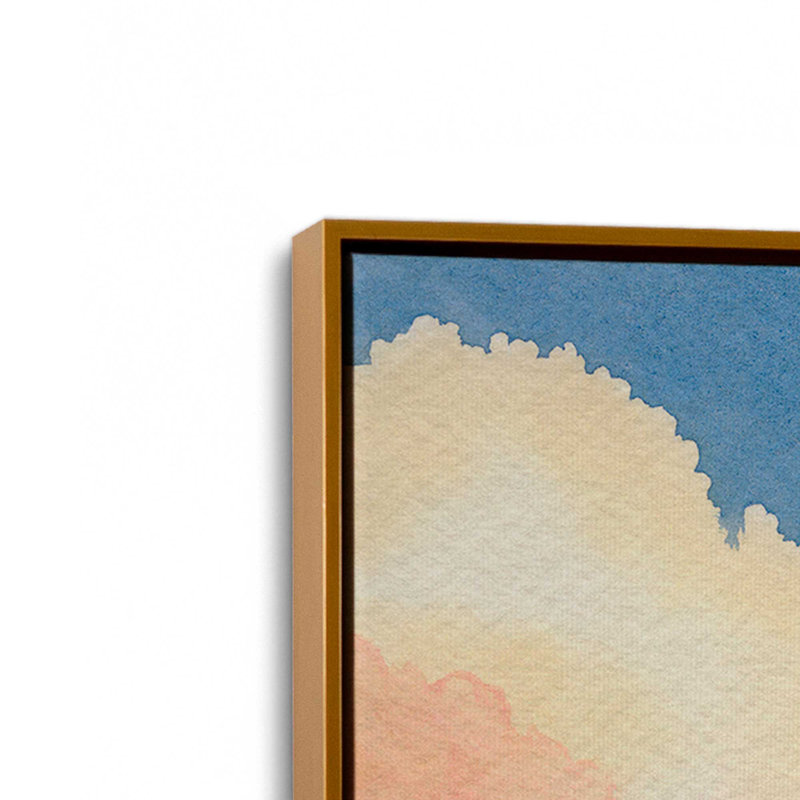 «Dreamscape Sky I» par Grace Popp, reproduction d'art sur toile, H 18 po x l 12 po, Toile à cadre flottant, Doré