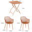 Rimini Patio Dining Set with Folding Metal Table & Armchairs-1866166117