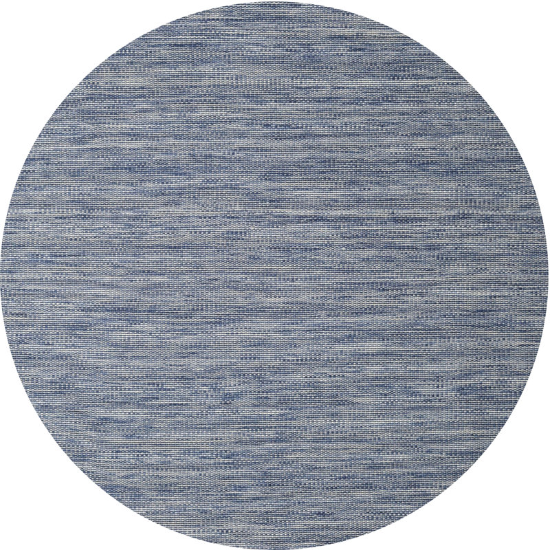 Tapis contemporain bleu, Rond 4 pi