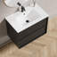 Meuble-lavabo flottant mural 30 po avec évier et tiroirs en céramique