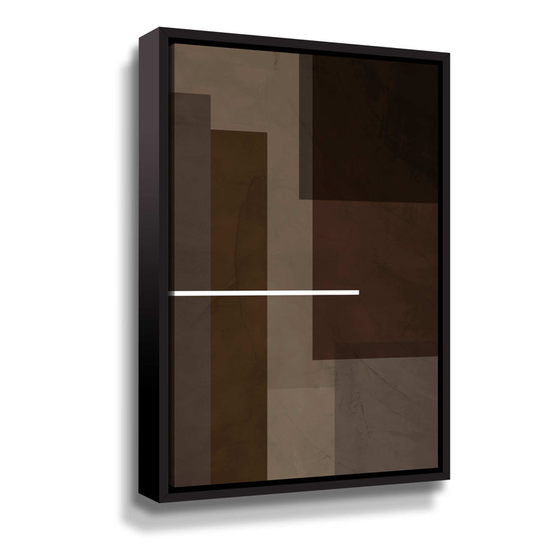 Blocs - reproduction sur toile, H 8 po x l 12 po x P 2 po, Cadre noir