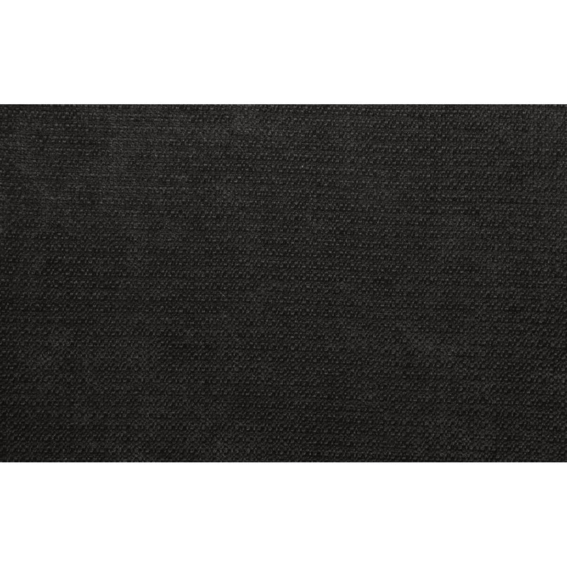 Chaise d'appoint en chenille noire et finition noire Jaramillo (ensemble de 2), Noir chenille