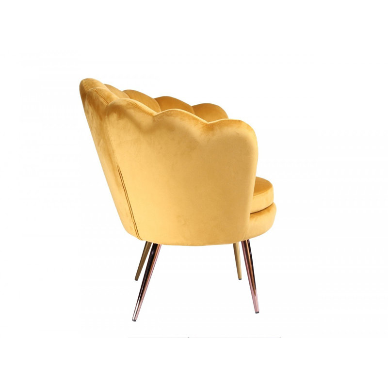 Furnier - Fauteuil d'appoint transitionnel doré