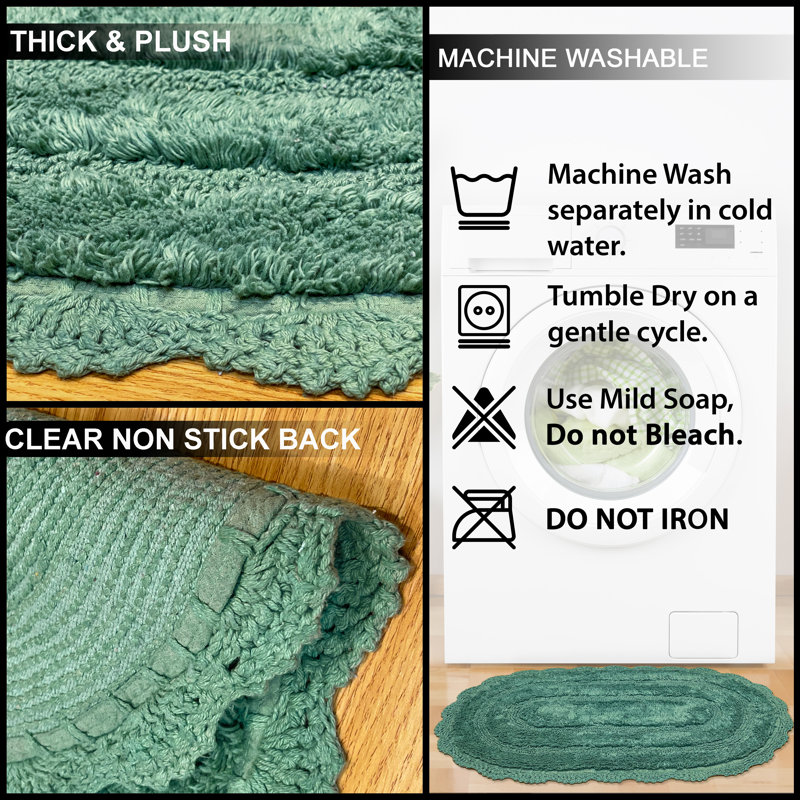 Crouseville Bath Rug, Sage Green