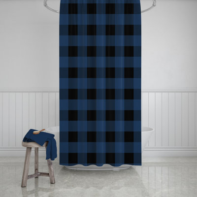 Ericamarie Plaid Shower Curtain