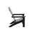 Foldable Chair In Black - Rich Wood Material, 30" Depth X 31.95" Width 37" Height, 22.35 Lb Wood, Color, 37", Lb, Poolside Comfort-740021467