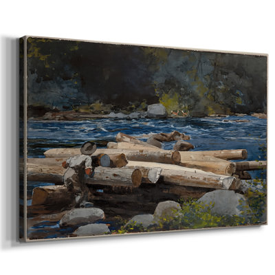 Hudson River, Logging-Winslow Homer-Gallery Wrapped Canvas-1897