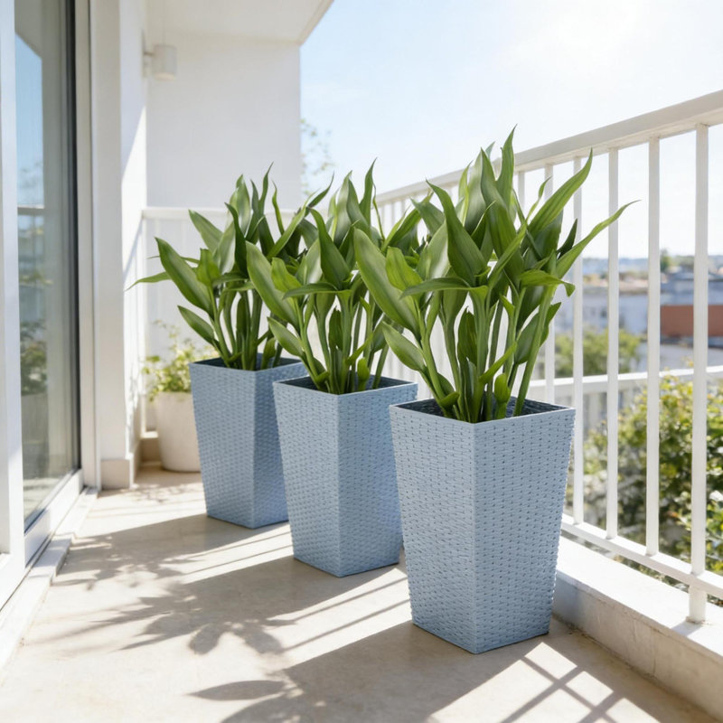 Ensemble de jardinières durables en polyéthylène