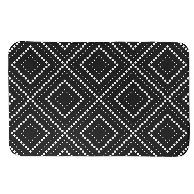 Tapis pour salle de bain Kinkade, Noir