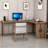 Walnut L-Shaped Solid Wood Writing desk-2017746007-2017746006