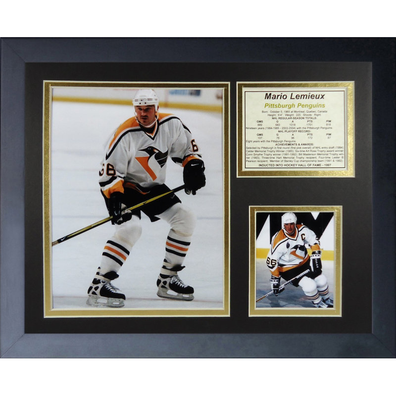 Souvenirs encadrée mario lemieux-away