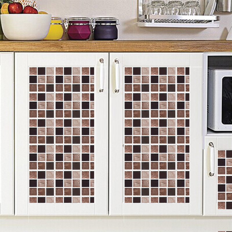 European Marble Mosaic 3D Self-Adhesive Wall Tiles