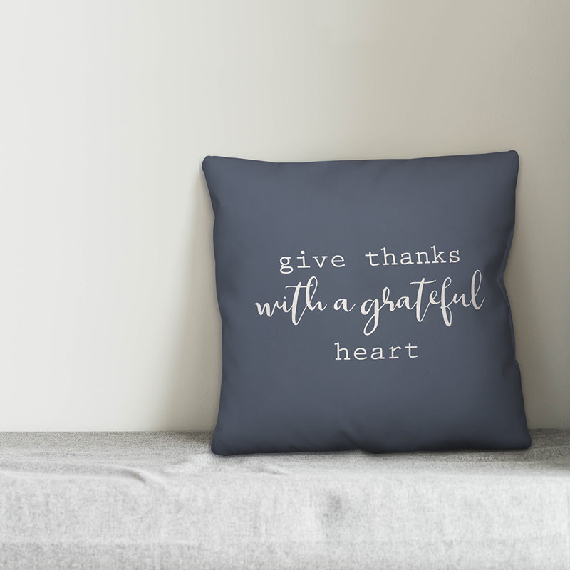 Solid Colour Pillow Cover, 16" x 16", Blue, Polyester/Polyfill