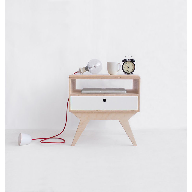Miner 50cm W Bedside Table