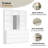 78.5"H 9-Drawer Display Bookcase with Built-in Mirror