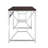Martha Office Workspace Desk MDF/Chrome In Brown