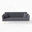 Modern Convertible 72 Inch Foldable Sleeper Sofa With Tufted Design For Small Spaces And Multi-Functional Use.-1062881605