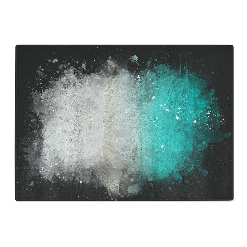 Tempered Glass Kuramathi Beach in the Maldives Chopping Board, 20 cm x 28.5 cm