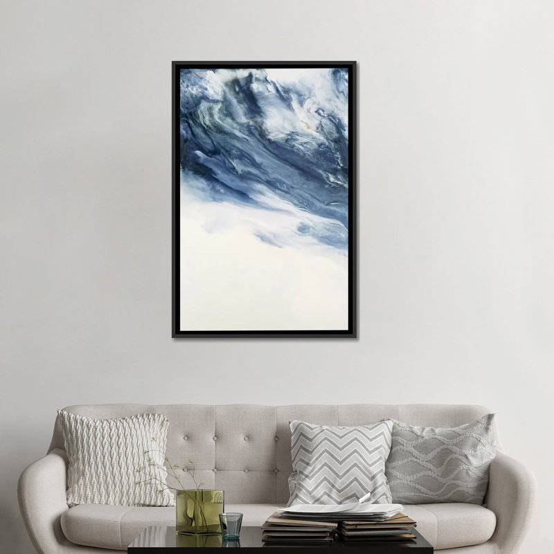 « anticipation », impression sur toile, H 26 po x l 18 po x P 1,5 po, Toile avec cadre flottant noir, Pas de tapis