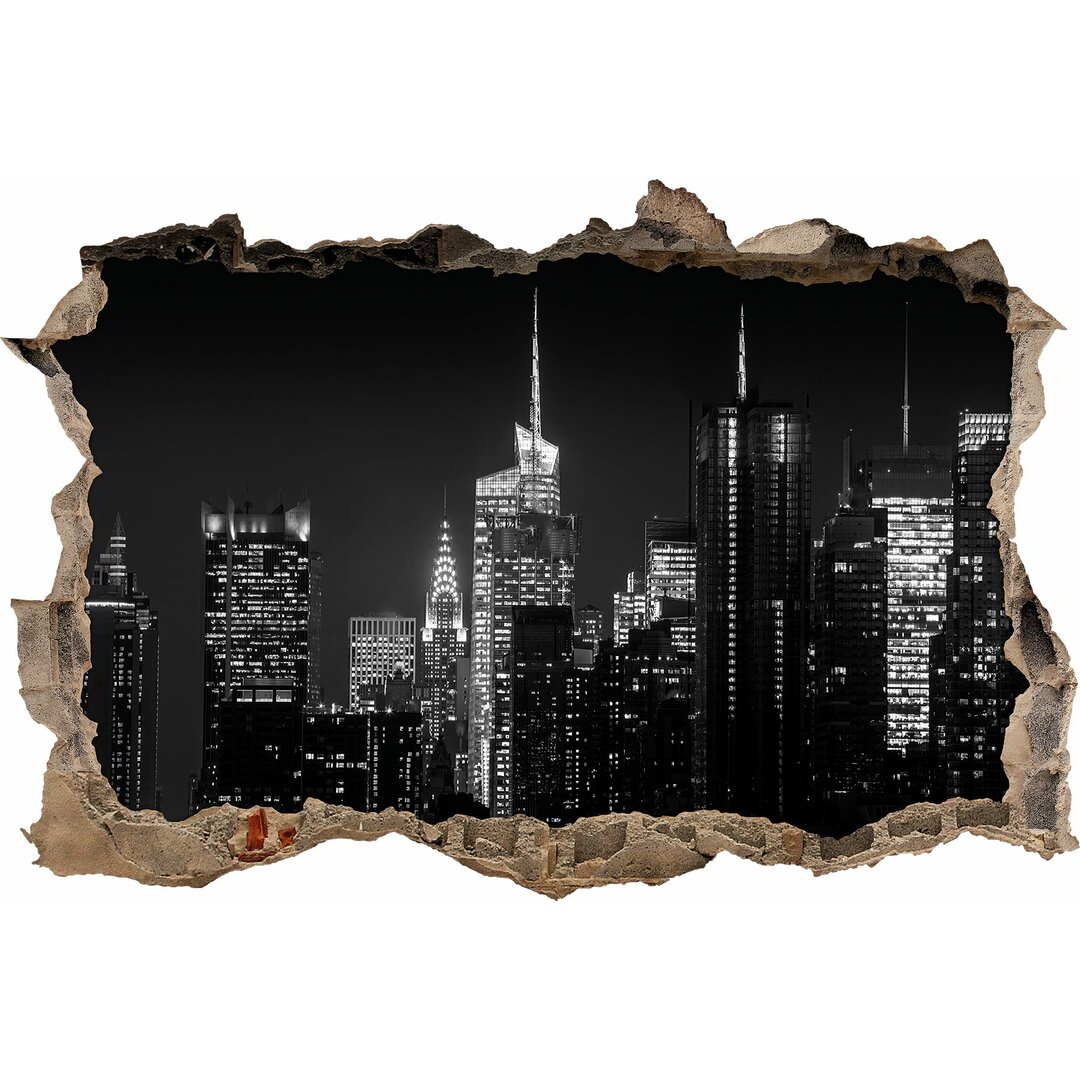 New Yorker Skyline Wandtattoo