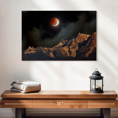 Éclipse lunaire de l'Himalaya