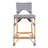 Estela Rattan Counter Stool, Navy Blue/White-101833064