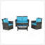 Ensemble de mobilier d'extérieur 4 pièces 4 pièces-1095721026