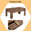 Table basse multifonctionnelle en MDF avec verrouillage par mot de passe seulement, sans chaises.