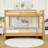 Queen Over Queen Bunk Bed With Ladder-690997028