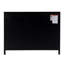 Azalia 35.5 in. W Iron and Glass Accent Storage Chest with 1 Interior Shelf