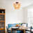 Lonnie 1 - Light 11.81" Boho Farmhouse Rattan Flush Mount