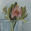 Protea Still Life Painting by Shaina Page
