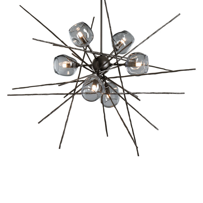 Griffin 6 - Light Chandelier, 56.6" H x 39.2" W x 38.8" D, Oil Rubbed Bronze, Thumbprint Cool
