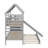 Twin Over Twin Bunk Bed With Trundle And Slide-1725329744
