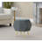 Ottoman In Gold Metal And Green Fabric With Storage-962586161