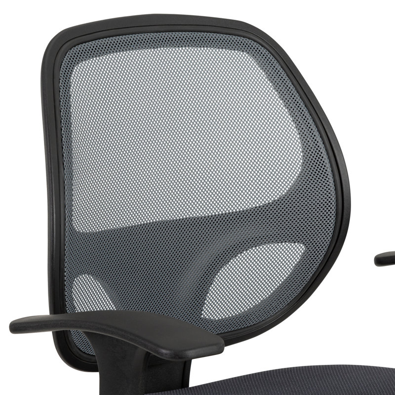 Chaise de travail en filet Abdul'Malik, gris