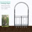Tonnelle de jardin en métal Outsunny