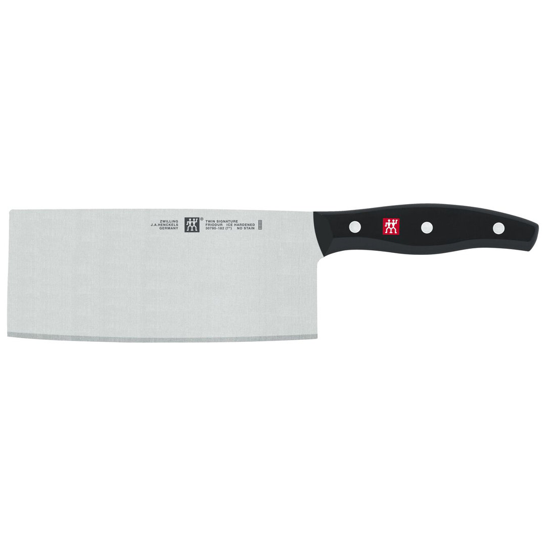 ZWILLING TWIN Signature Chinese Chef Knife, Chinese Cleaver Knife, 7-Inch, Stainless Steel, Black ZWILLING J.A. Henckels