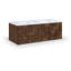 Leonardo Engineered Stone and Solid Wood Wall Mounted Bathroom Vanity-111221006