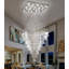 Lustre en cristal de luxe avec ampoules à DEL argentées-1216448498
