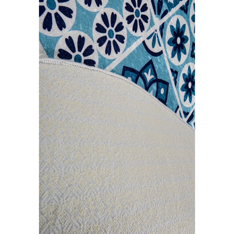 Premium Bathmat, 39.4-Inch Diameter, 100% Polyester, Antiallergic, Dust & Stain Repellent, Non-Slip Underside | Machine Washable at 86°F, 700 GSM | Soft & Durable for Bathroom Safety and Comfort