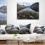 Coussin lombaire à imprimé paysage