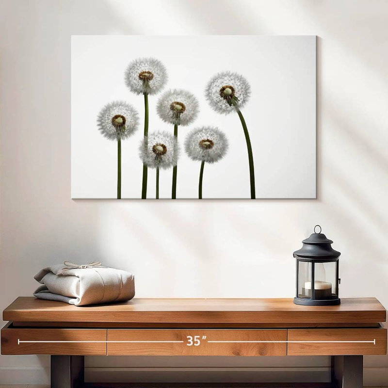 Harnek Five Dandelion Stalks, 16" H x 24" W